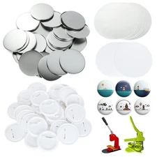 400 Pieces Button Maker Supplies 58mm/2.25 inch Button Supplies Round Badge B...