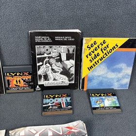 Atari Lynx II Console w/ Games, Manuals, & Carrying Bag - Tested, Working