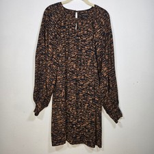 Banana Republic Black And Brown Animal Print Shift. Size Medium.