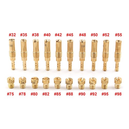 #75-98 Main Jet & #32-55 Slow Jet Kit for NSR KSR PWK Keihin OKO CVK Carburetor - Picture 6 of 7