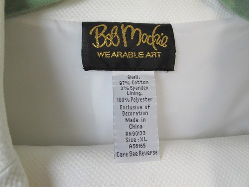 Bob Mackie Wearable Art 2 Piece White Embellished Floral Jacket Set Sz- XL - Picture 4 of 13