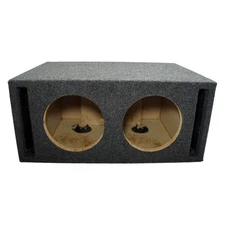 Car Audio Dual 8" SPL Bass Subwoofer Labyrinth Vent Sub Box Stereo Enclosure