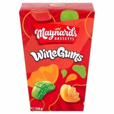 Maynards Bassetts Wine Gums Sweets Carton 350g( 2 Pack )  -Sharing Sweets