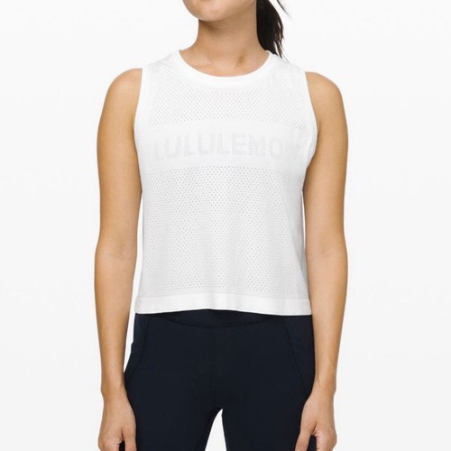 LULULEMON Breeze By Muscle Crop Tank Top Size 6