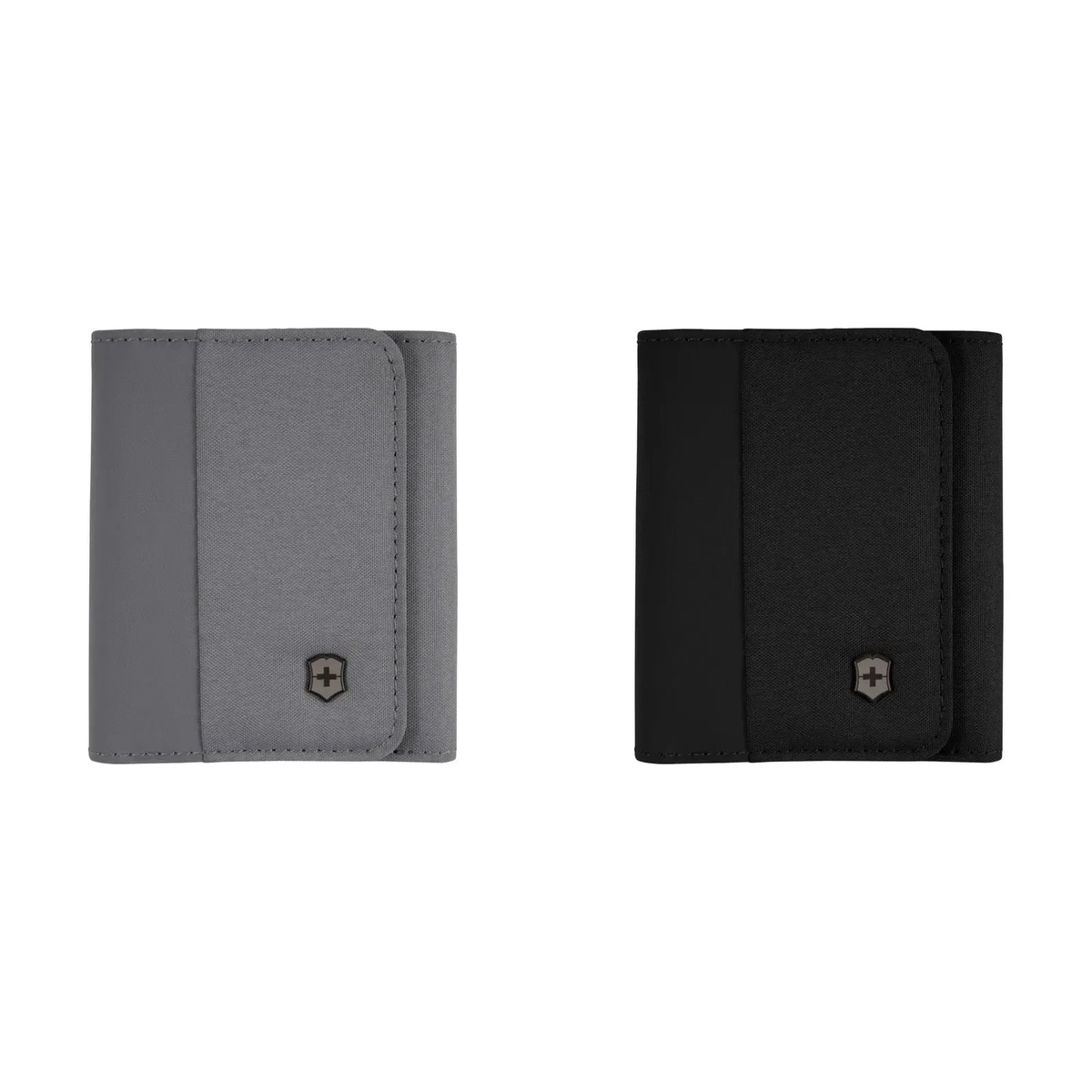 Victorinox Travel Essentials Men'S Trifold Wallet Gray/Black 653366/653365 Japan