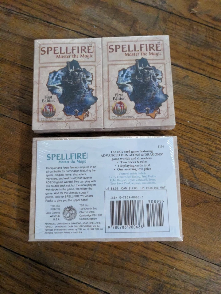 2 VINTAGE 1994 SPELLFIRE GAME 1ST EDIT. STARTER DECKS MASTER THE MAGIC 900688 FS - Image 3 of 3