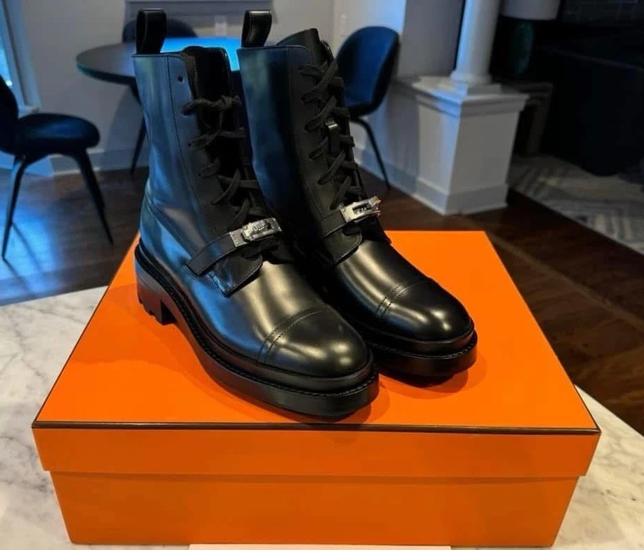 NIB Hermes Noir Funk Ankle Boot Size 37 - SOLD OUT IN STORES image 2