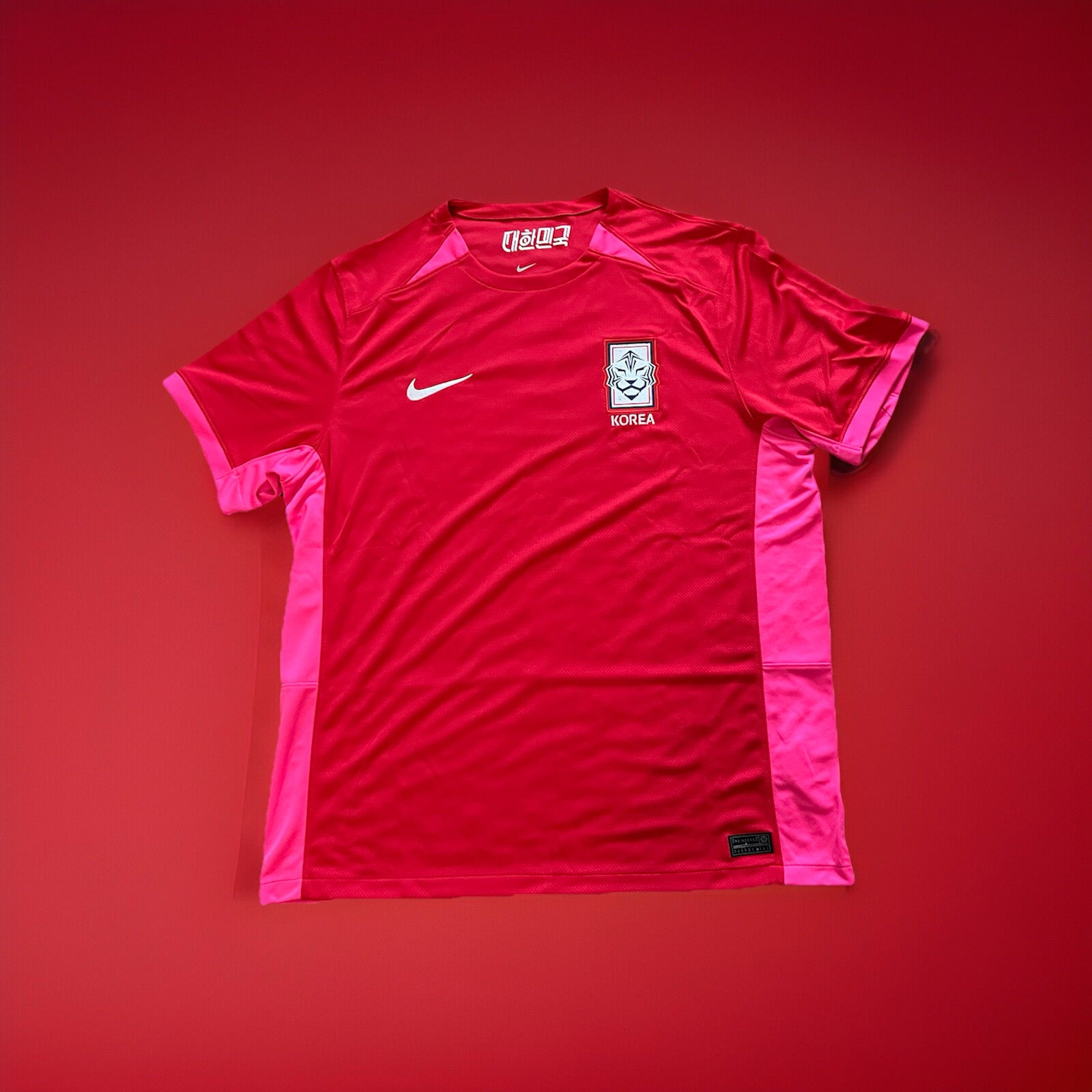 Nike サッカーシャツ 赤 Korea Lサイズ Nike South Korea 2023 World Cup Men's Soccer Jersey Size XL Brand