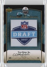 2007 UD Premier Stitchings Draft/Team Logos Gold 3/5 Ted Ginn Jr #PS-21 3hd