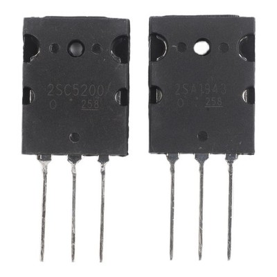 2 Stück Hochleistungs Transistor Kit für 2SA1943 2SC5200 Audio System Reparatu