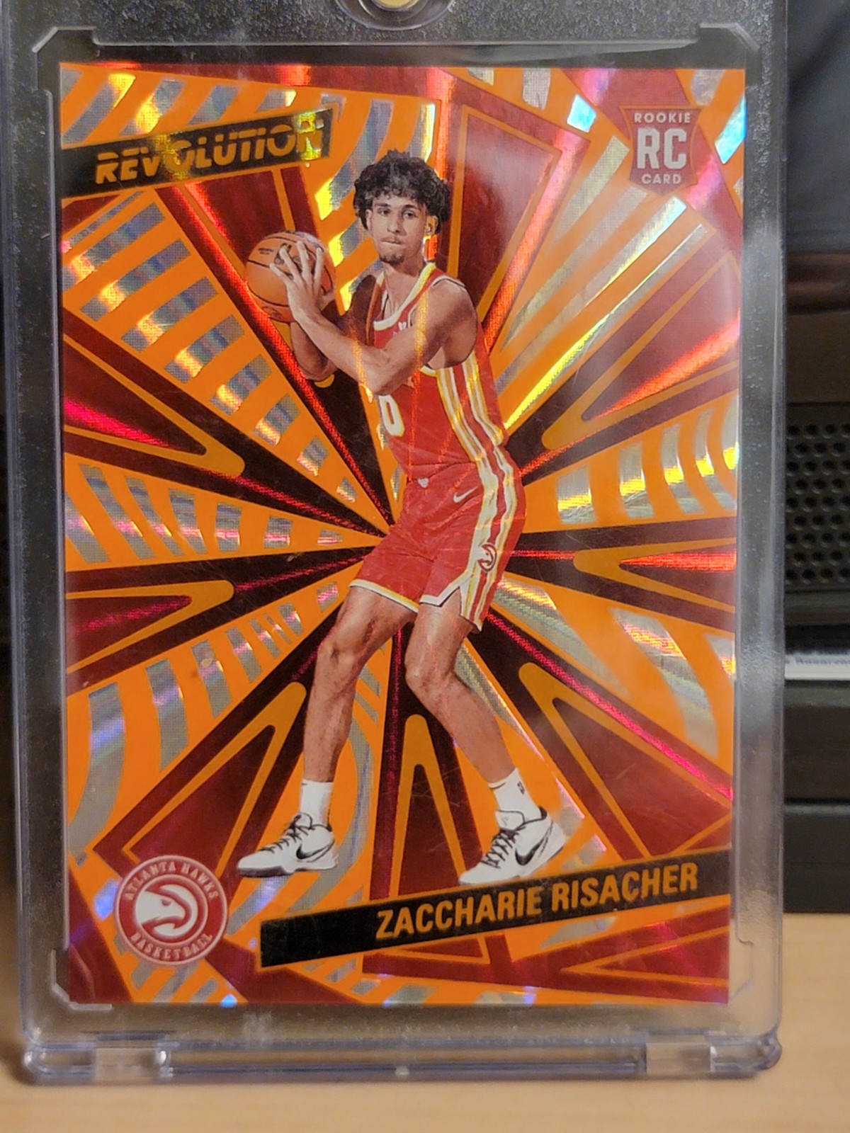 2024-25 Panini Revolution - Rookies Zaccharie Risacher #104 Sunburst /75 (RC)