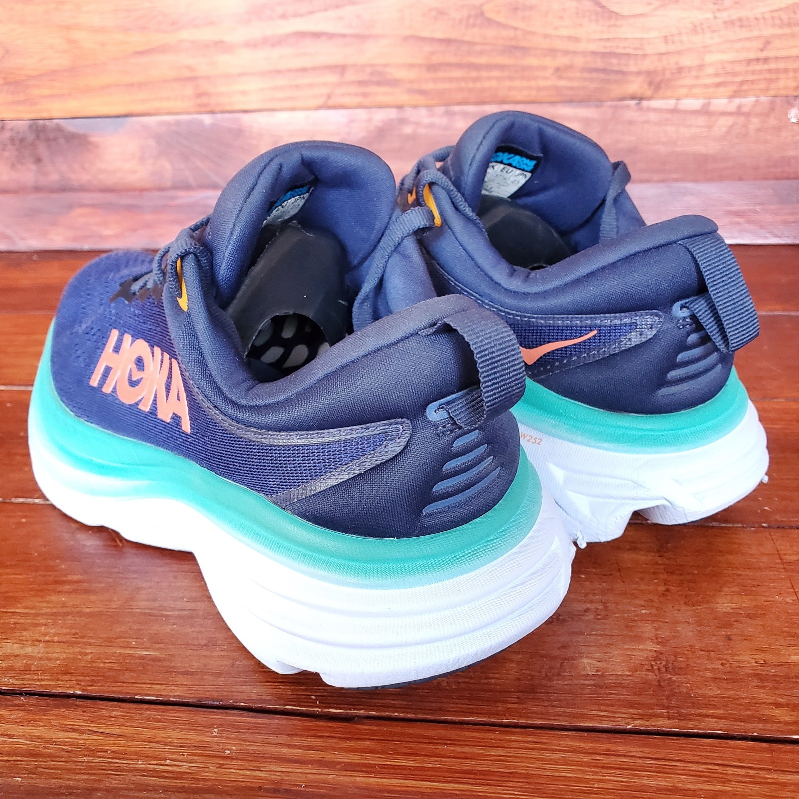 Hoka One One Bondi 8 Shoes Women 6 Blue Outer Space Running Sneakers 1127954  thumbnail 2