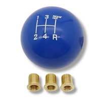 Universal Schaltknauf 5-Gang Blau Schaltstange Schalthebel Manuell