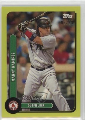 2021 Topps Brooklyn Collection Chartreuse 98/99 Manny Ramirez #18 0qw3