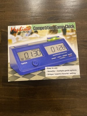 SAITEK CZ02 Competition Game Chess Clock   Dual LCD Tested