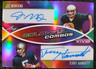 2025 Leaf Vivid Joe Montana / Terry Hanratty 2/7 Refractor AUTO HOF LEGEND #CC22