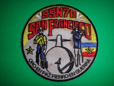 US Navy Attack Submarine USS SAN FRANCISCO SSN-711 Patch (Inactive)