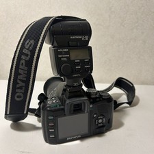 Olympus E-410 DSLR Camera Zuiko 40-150mm Lens FL-36 Flash Charger Lowepro Bag