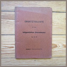 Claas - Luftgekühlter Dieselmotor Typ LD 40 - Original Ersatzteilliste von 1961