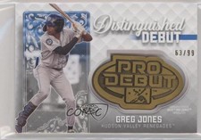 2020 Topps Pro Debut Distinguished Medallions 63/99 Greg Jones #DD-GJ 0jd0