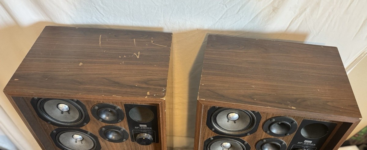 Vintage SANSUI SP-2500A 3 WAY 5 SPEAKERS - PAIR | eBay