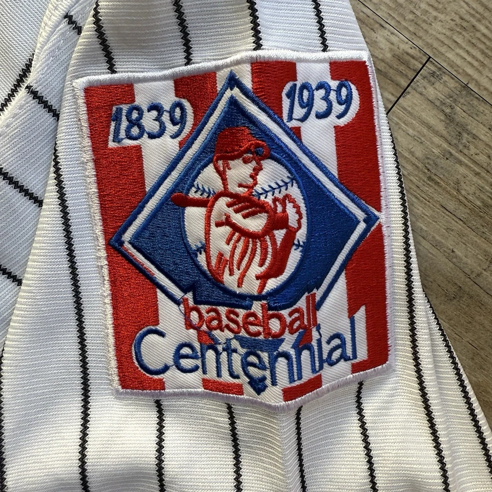 LOU GEHRIG**NEW YORK YANKEES**CAMISETA LOCAL*PARCHE CENTENARIO 1839-1939 TALLA 58 4XL Foto 4 de 4