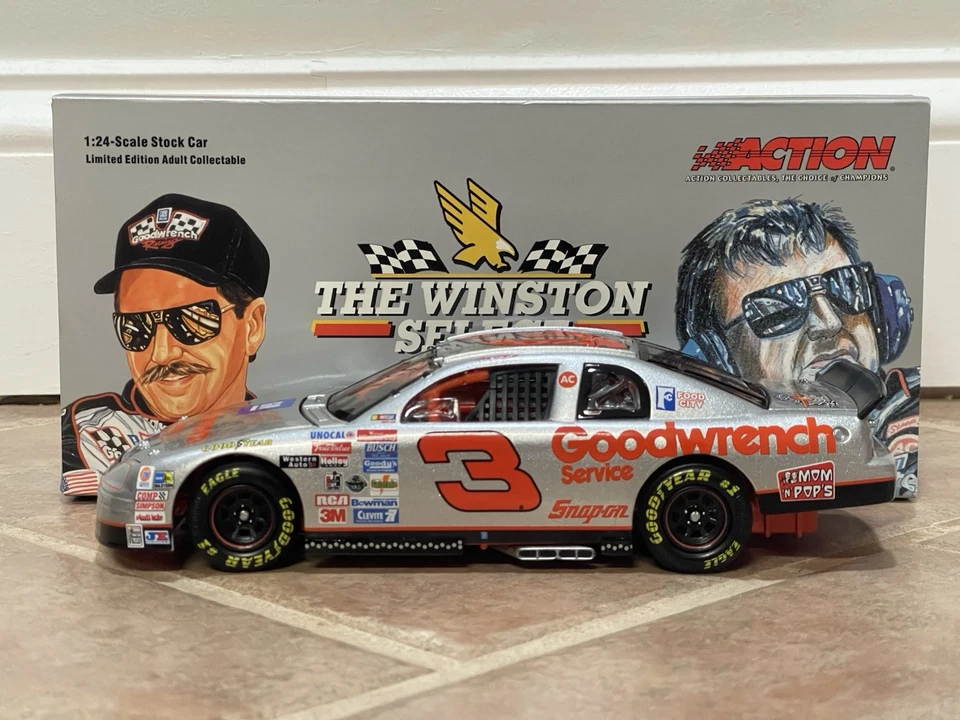 Dale Earnhardt GM Goodwrench 1995 plata Winston Monte Carlo NASCAR acción 1/24 Foto 2 de 4