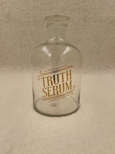 Fred BOTTLED UP Glass Spirits Decanter, TRUTH SERUM