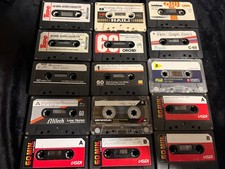 60 Min Blank Cassette Tapes 15 Haili Dynatec Avanti Certron Mixed Lot Vintage