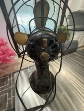 Antique GE Coin Operated Fan – Brass Blades Missing Coin Door Works As-Is