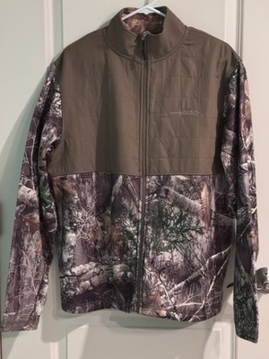 Habit Men's Large Camo Turkey Duck Deer Realtree Hunting Jacket FullZip Pockets 