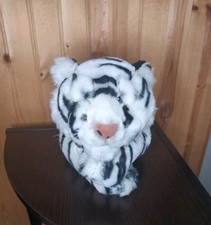 Vintage 2000 Commonwealth Animal Alley Toys R Us 18" White Siberian Tiger Plush