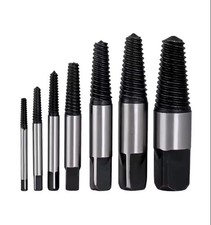 6PCS Screw Extractor Easy out Drill Bits Guide Broken Damaged Bolt Remover