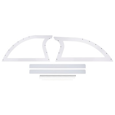 Dominator Race DOM-830-WH, Kit Sail Panel Rear Driver Passenger Side Plastic Whi