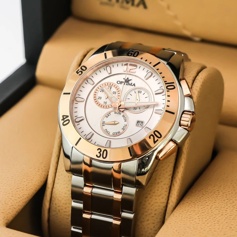 Optima • Reloj suizo • Acero inoxidable • 45,36 mm • Cuarzo • 5 ATM • OSC339 Foto 2 de 4