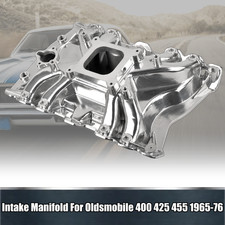 Low Rise Single Plane Intake Manifold For Oldsmobile 400 425 455 Polished