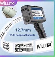 Willita 12.7mm Portable Handheld Inkjet Printer for Batch Number Barcode ( READ)