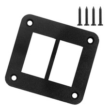 2 Way Rocker Switch Panel Housing Holder 2 Gang Black Aluminium Rocker Switc... 2 Way Rocker Switch Panel Housing Holder 2 Gang Black Aluminium Rocker Switc...