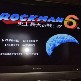 Set of 6 Rockman 1 2 3 4 5 6 Megaman NES CAPCOM Nintendo Famicom Tested Japan