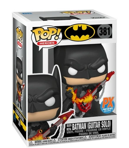 FUNKO POP! Dark Nights: Death Metal Batman (Guitar solo) #381 Excl w/ Protector