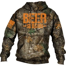 Grunt Style Realtree Edge Beer Season Pullover Hoodie - All Over Camo