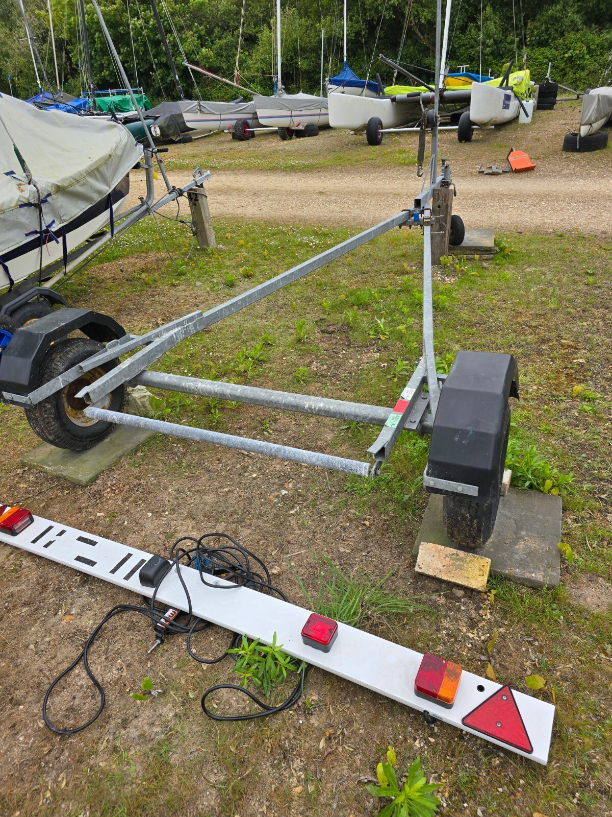 Large sailing dinghy road trailer eBay
