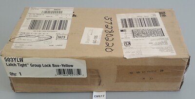 *NEW SEALED* Master Lock 503YLW Yellow Group Lockout Box 14 Locks Max + Warranty