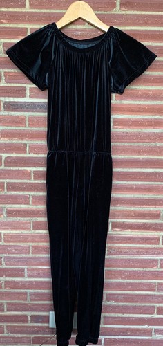 Girls Velour Jumpsuit Size M - Picture 2 of 3