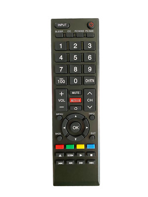 Replace Remote Control for Toshiba TV 40L3400U 50L3400U 58L5400U 65L5400U