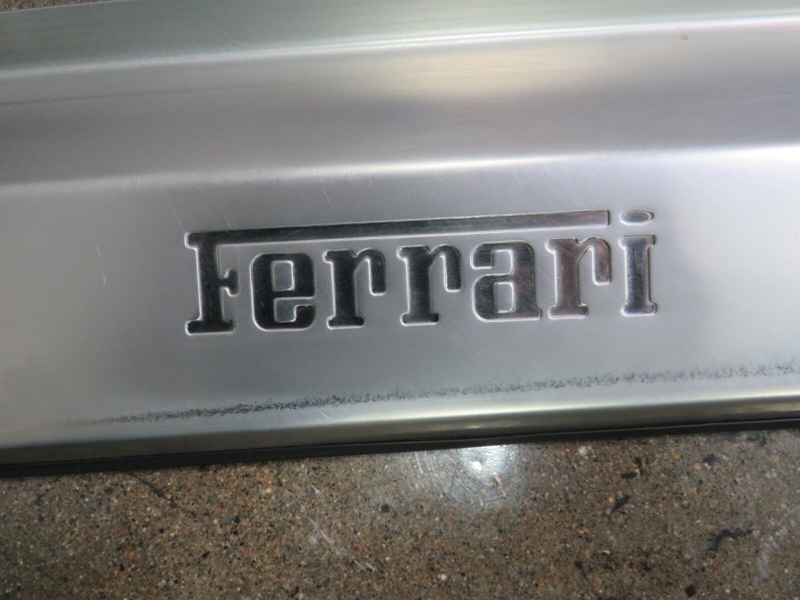 Ferrari F430, Spider, Coupe, LH, Stainless Door Step Plate, Used, P/N 68146600