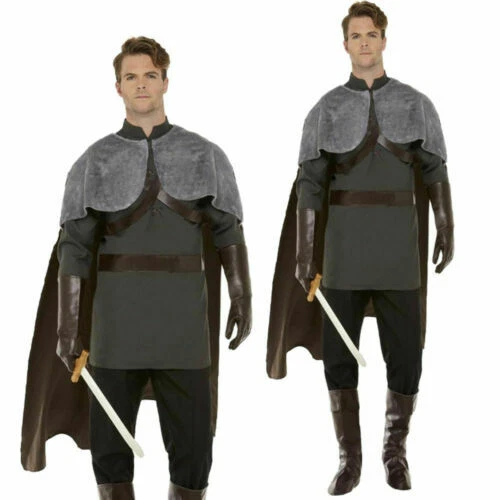 Smiffys 连衣裙中世纪和哥特男式演出服