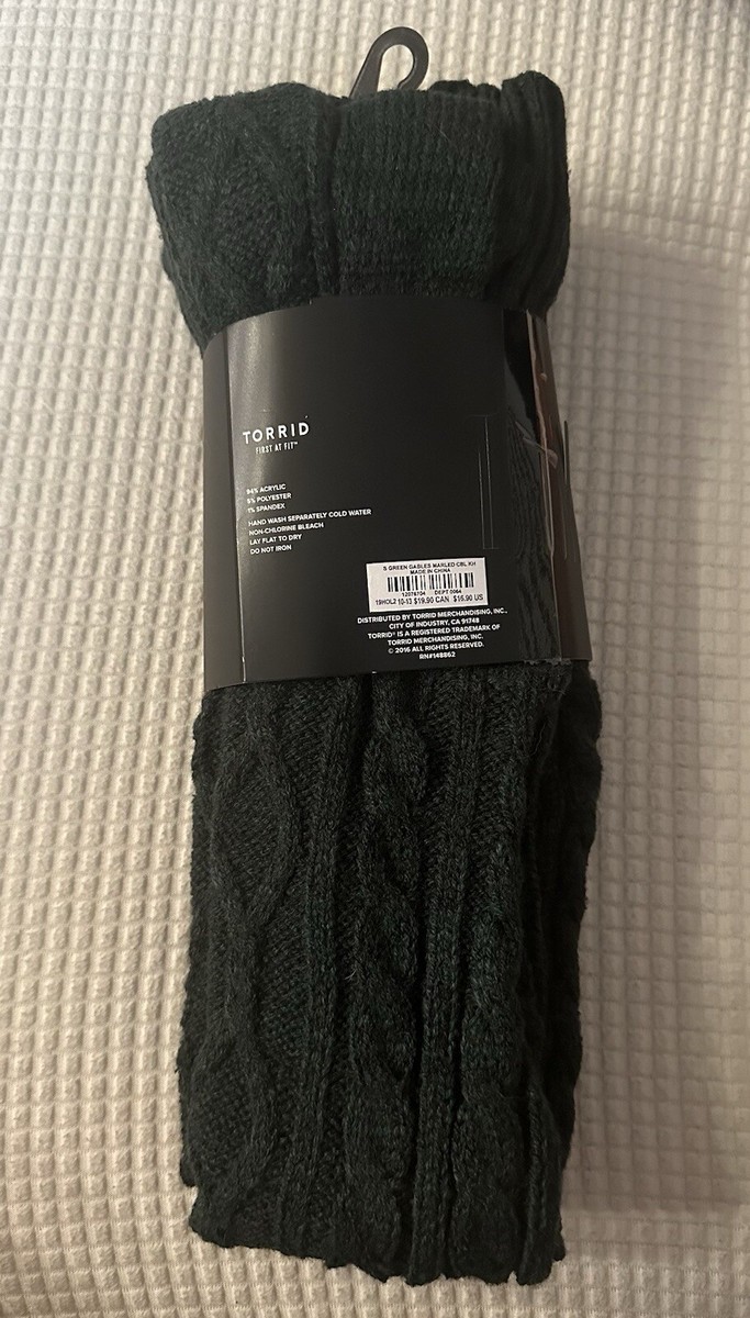 フィギュア　6個セット Torrid Knee High Socks Green Gables Marled Size 10-13 | eBay