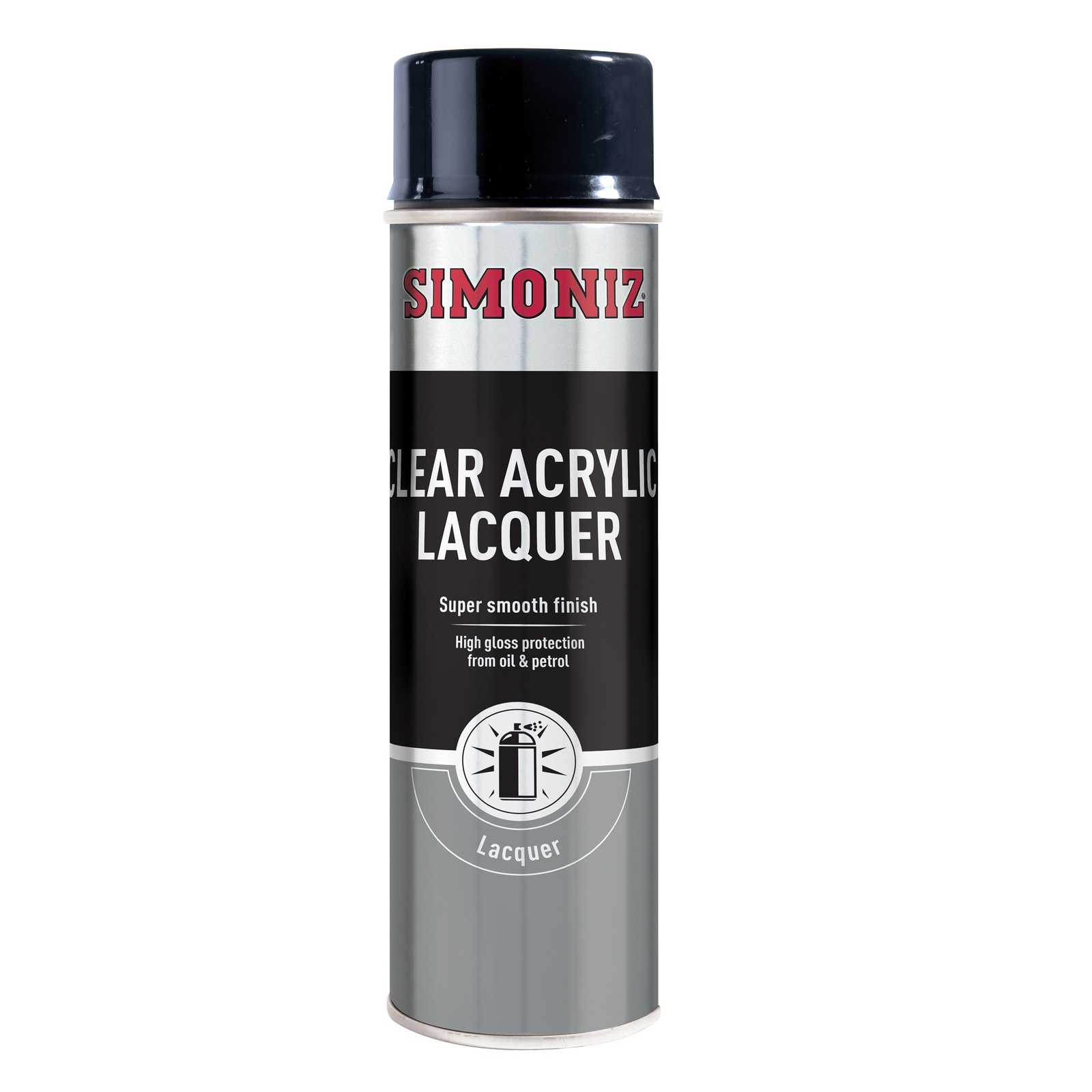 Simoniz Clear Acrylic Lacquer Spray Paint Aerosol - 500ml