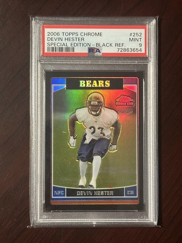 Devin Hester [Special Edition Black Refractor] #252 2006 Topps Chrome card